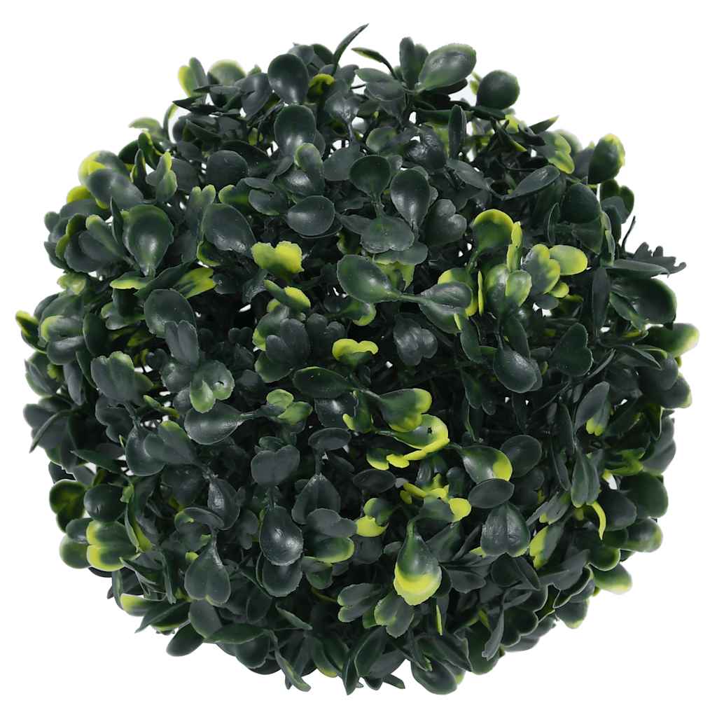 Artificial Boxwood Balls with LED Lights 4 pcs Green 12 cm