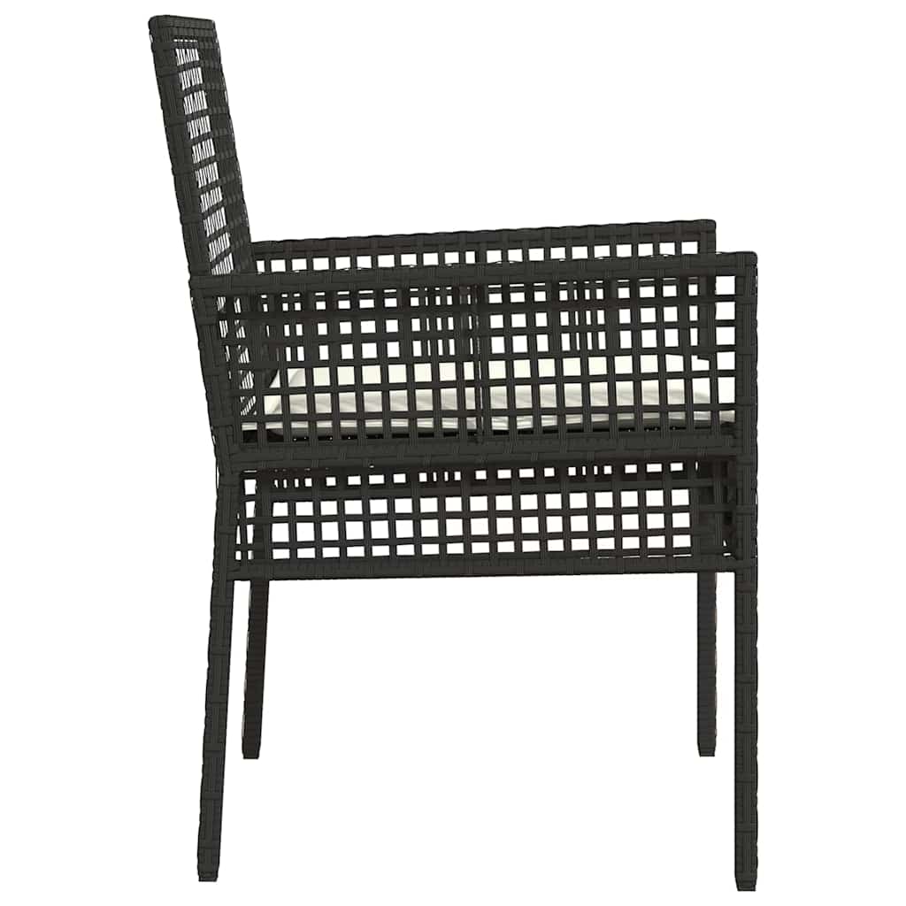Garden Chair 2 pcs Black 53 x 60 x 85cm Poly Rattan