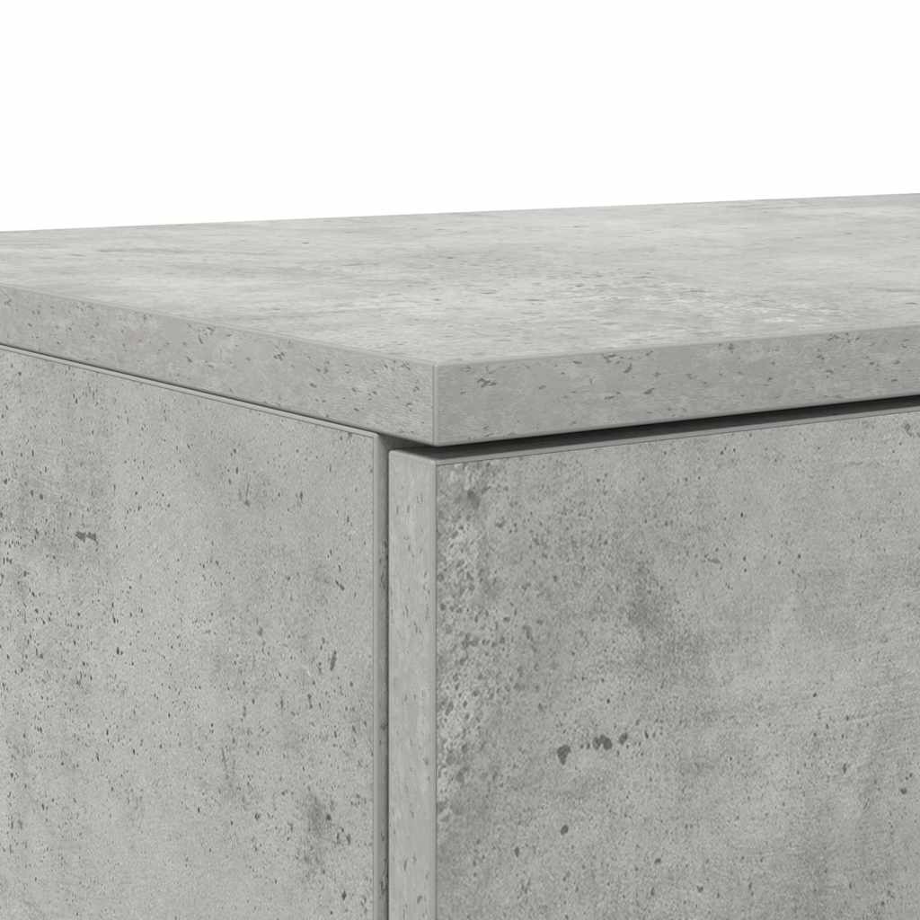 Bed Drawers Concrete grey 160 x 36.5 x 16.5 cm Engineered wood