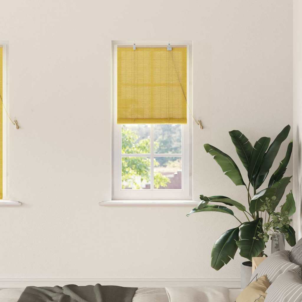 Window Blinds & Shades Other Manual Yellow Bamboo