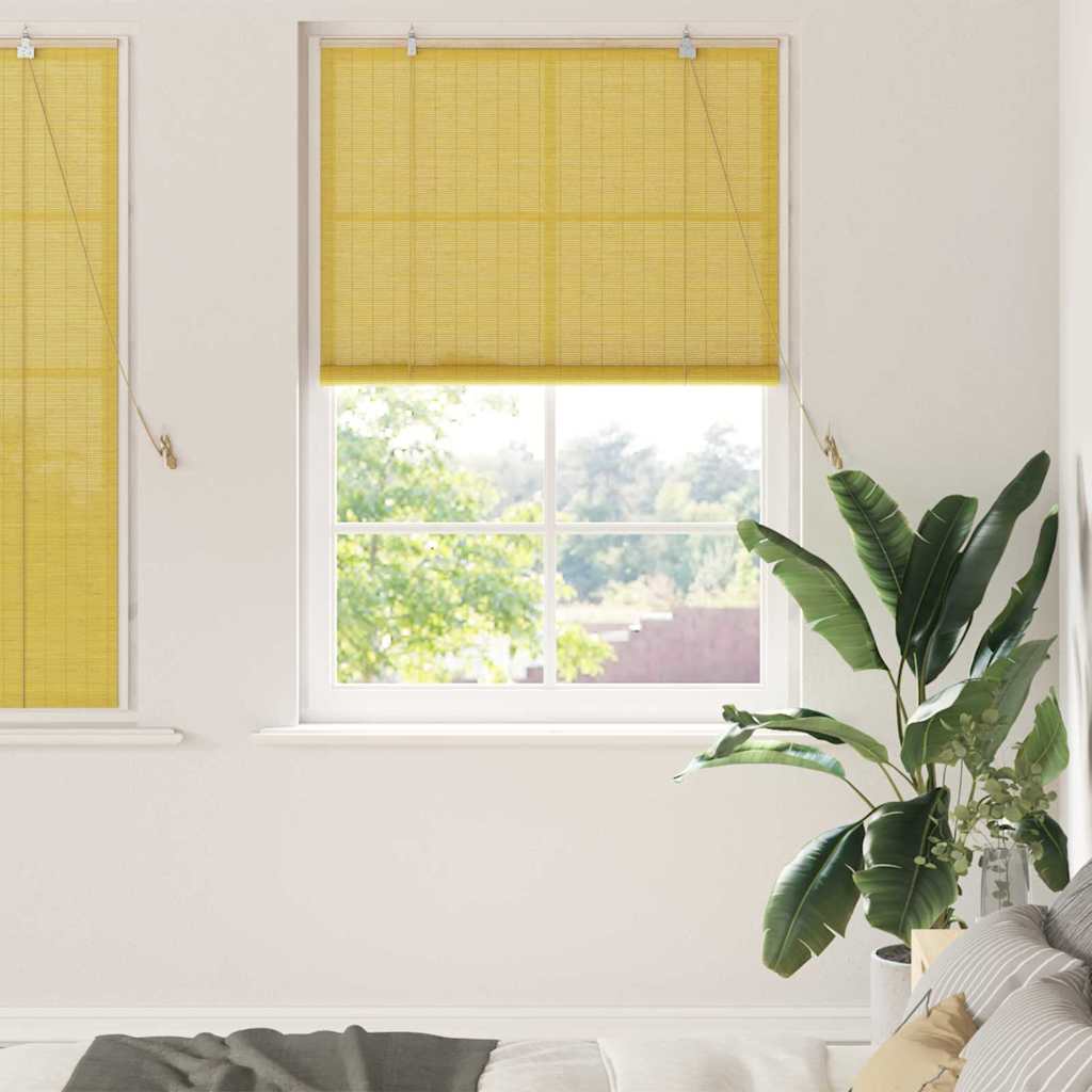 Window Blinds & Shades Other Manual Yellow Bamboo