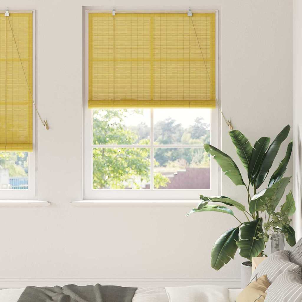 Window Blinds & Shades Other Manual Yellow Bamboo