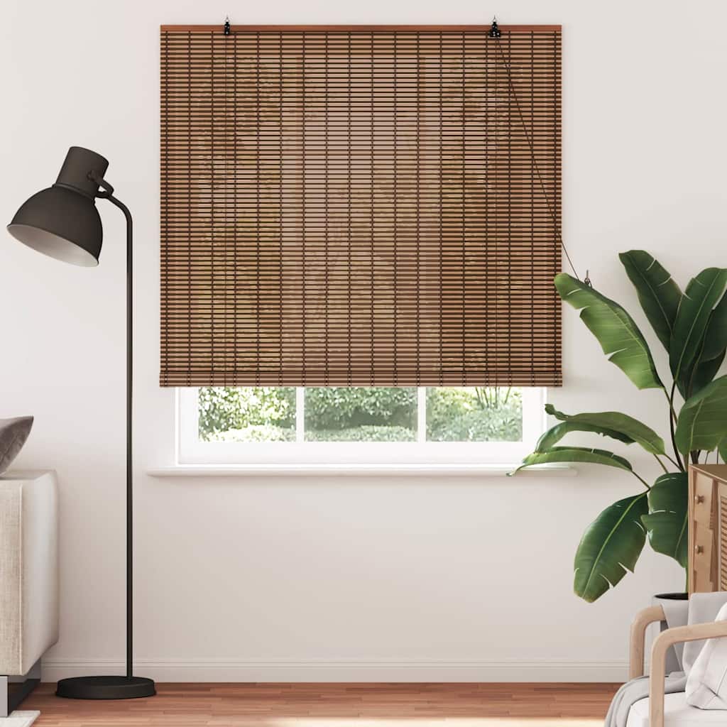 Window Blind Geometric Brown 150 x 220 cm Bamboo