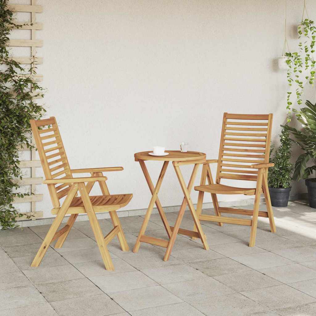 Garden Chairs 2 pcs Brown 52 x 64.5 x 108 cm Solid Acacia wood