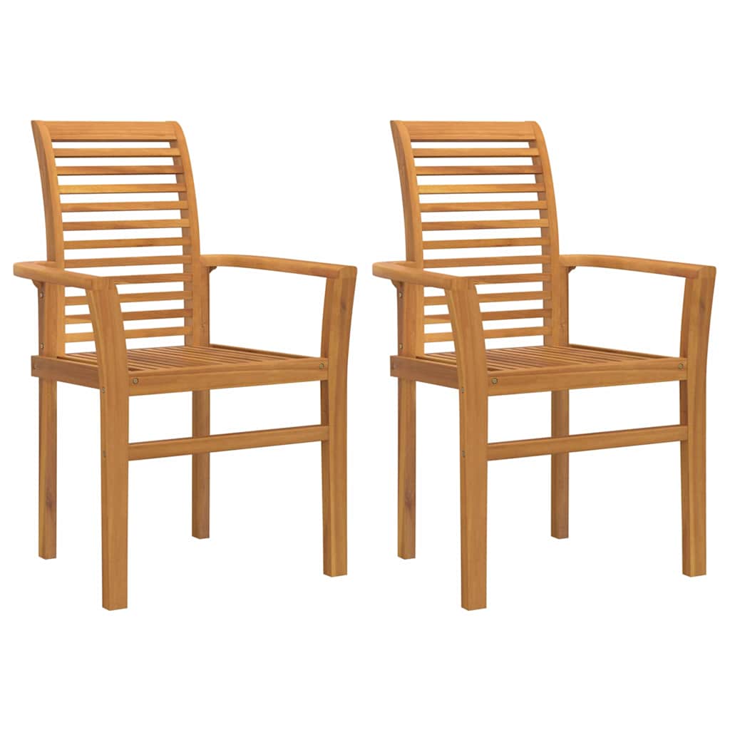 Stacking Garden Chair Brown 62.5 x 54.5 x 95.5 cm