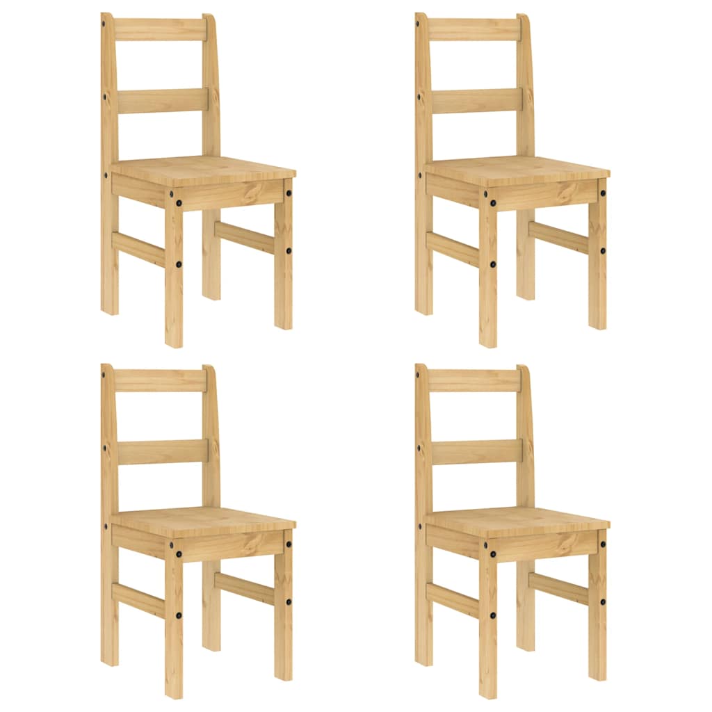 5 Piece Dining Set Panama Solid Wood Pine