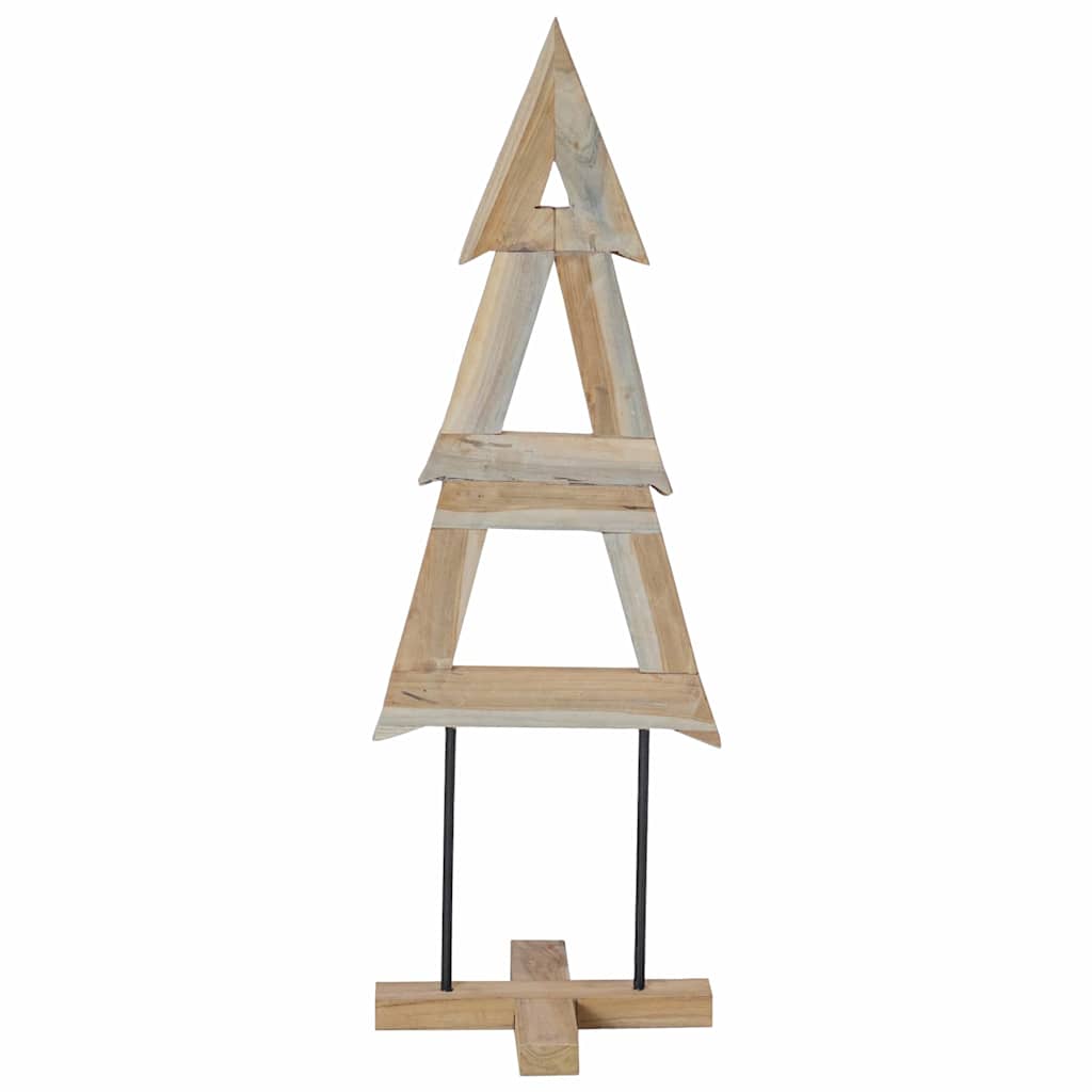 Christmas Tree with Stand Brown 120 cm Solid teak wood
