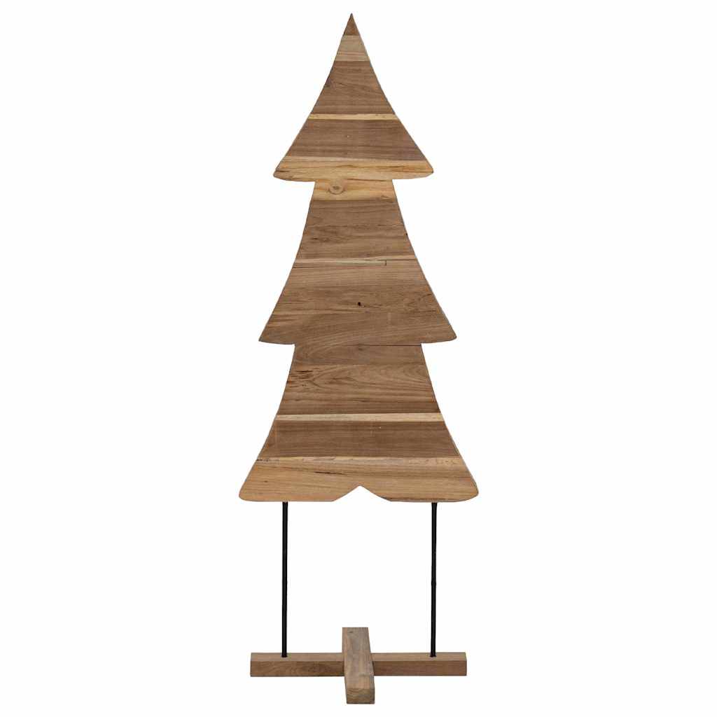 Christmas Tree with Stand Brown 90 cm Solid teak wood
