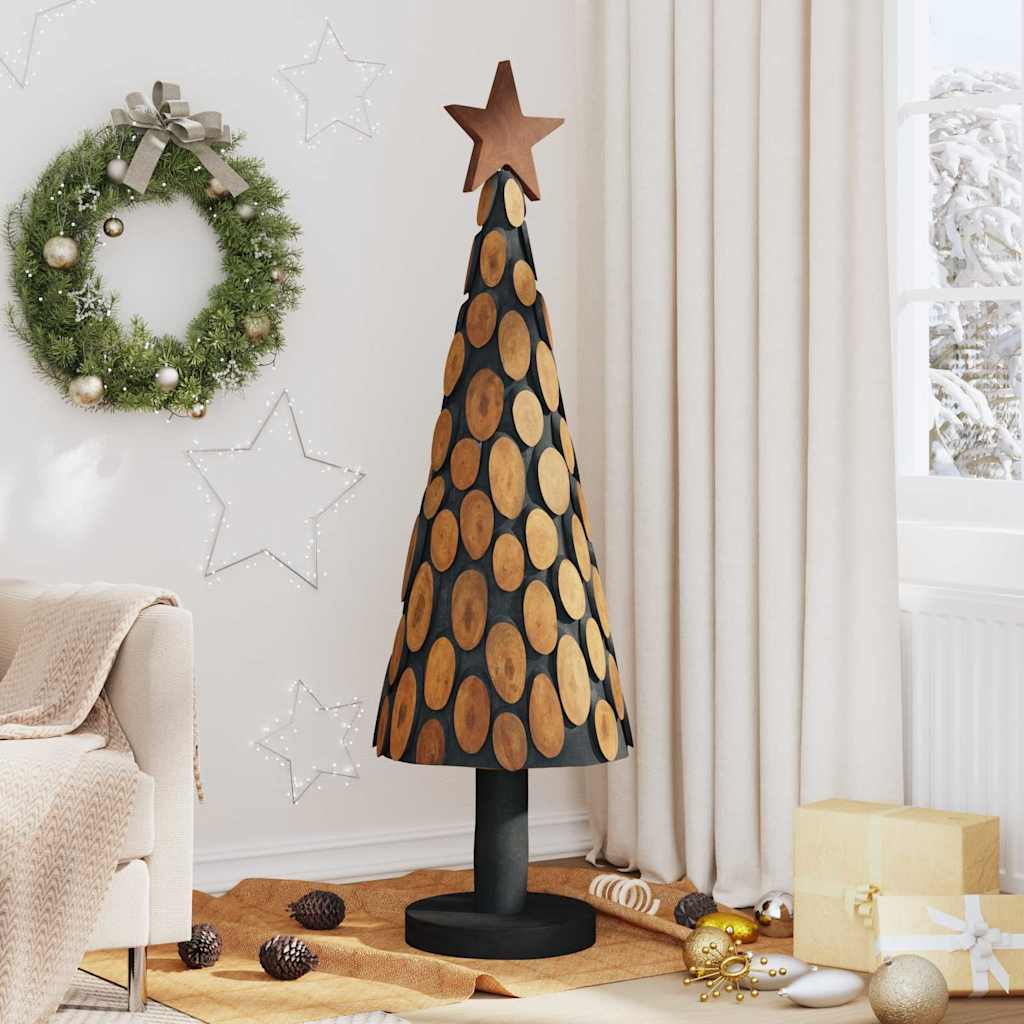 Christmas Tree with Stand Brown 150 cm Solid teak wood