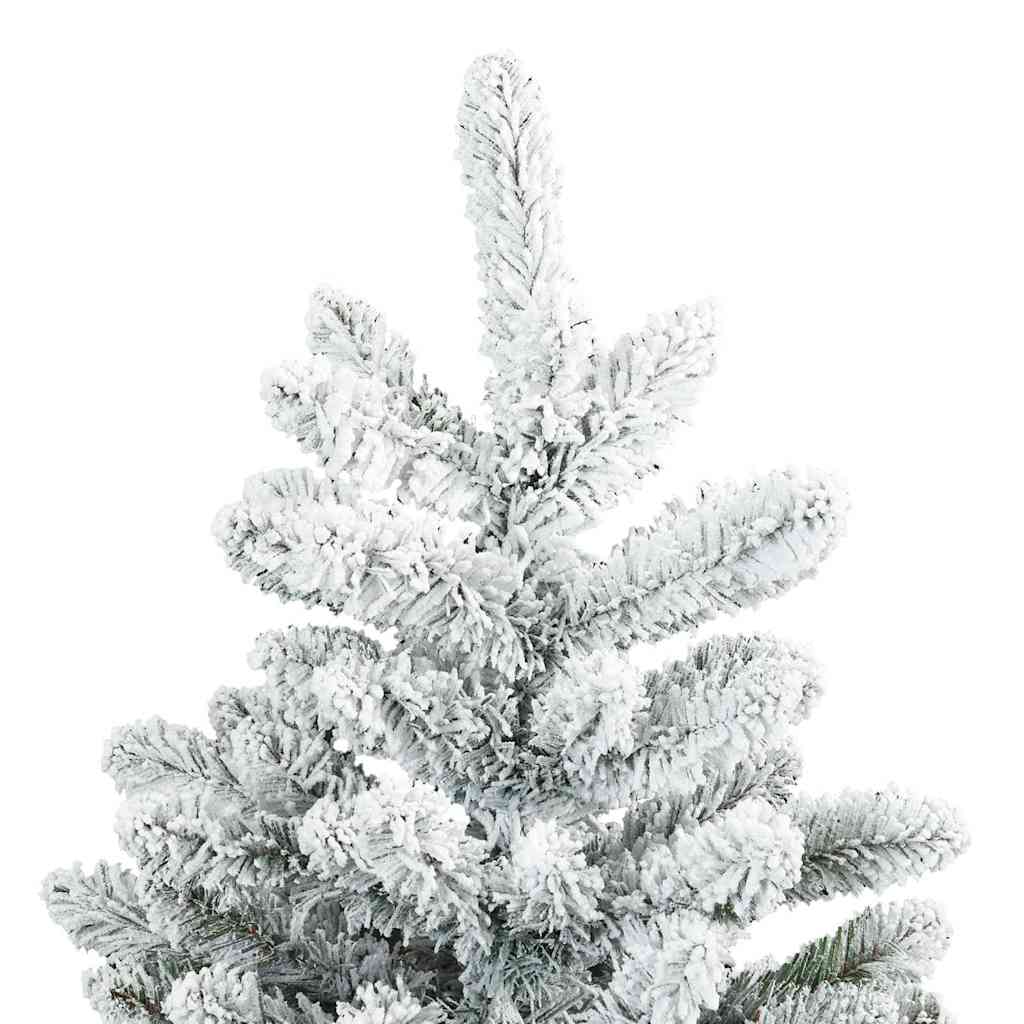 Artificial Hinged Christmas Tree Snow Flocked White 150 cm