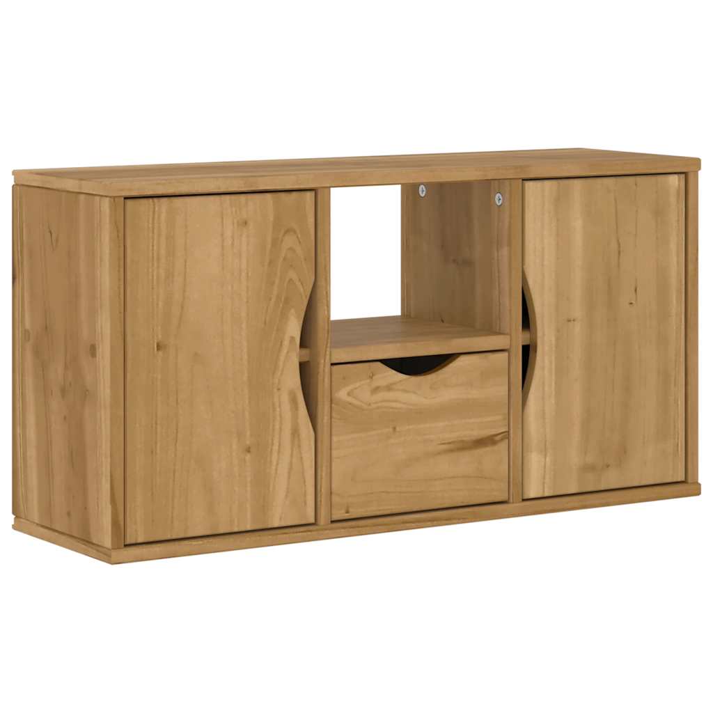 4 Piece TV Units with Storage ODDA Solid Wood Pine