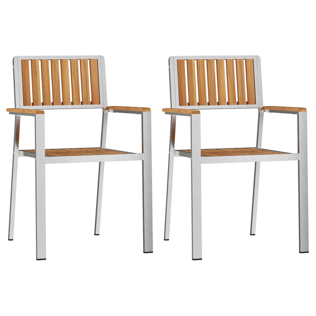 Garden Dining Set 3 pcs Brown Solid teak wood