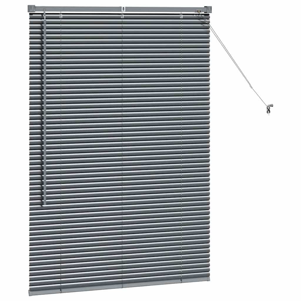 Window Blind with Curtains Manual Dark grey Aluminium