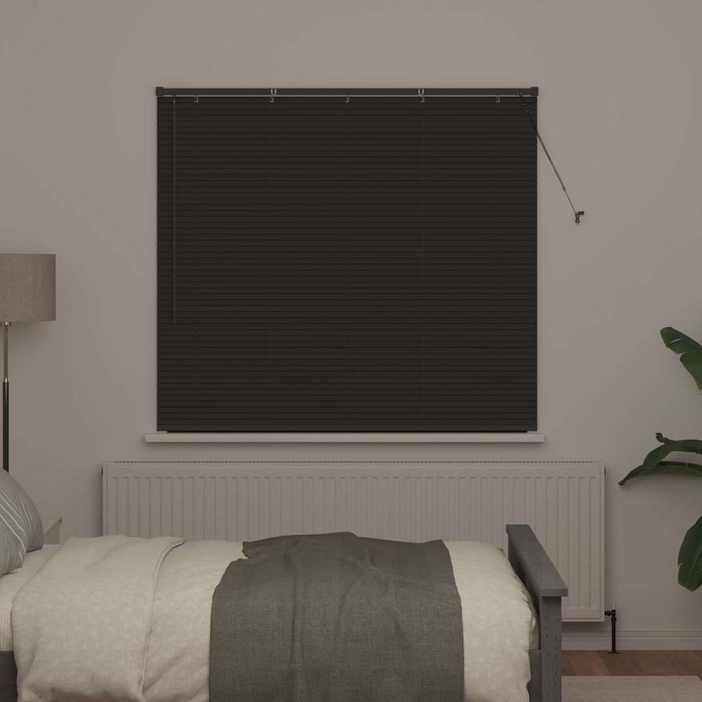 Window Blind with Curtains Manual Dark grey Aluminium