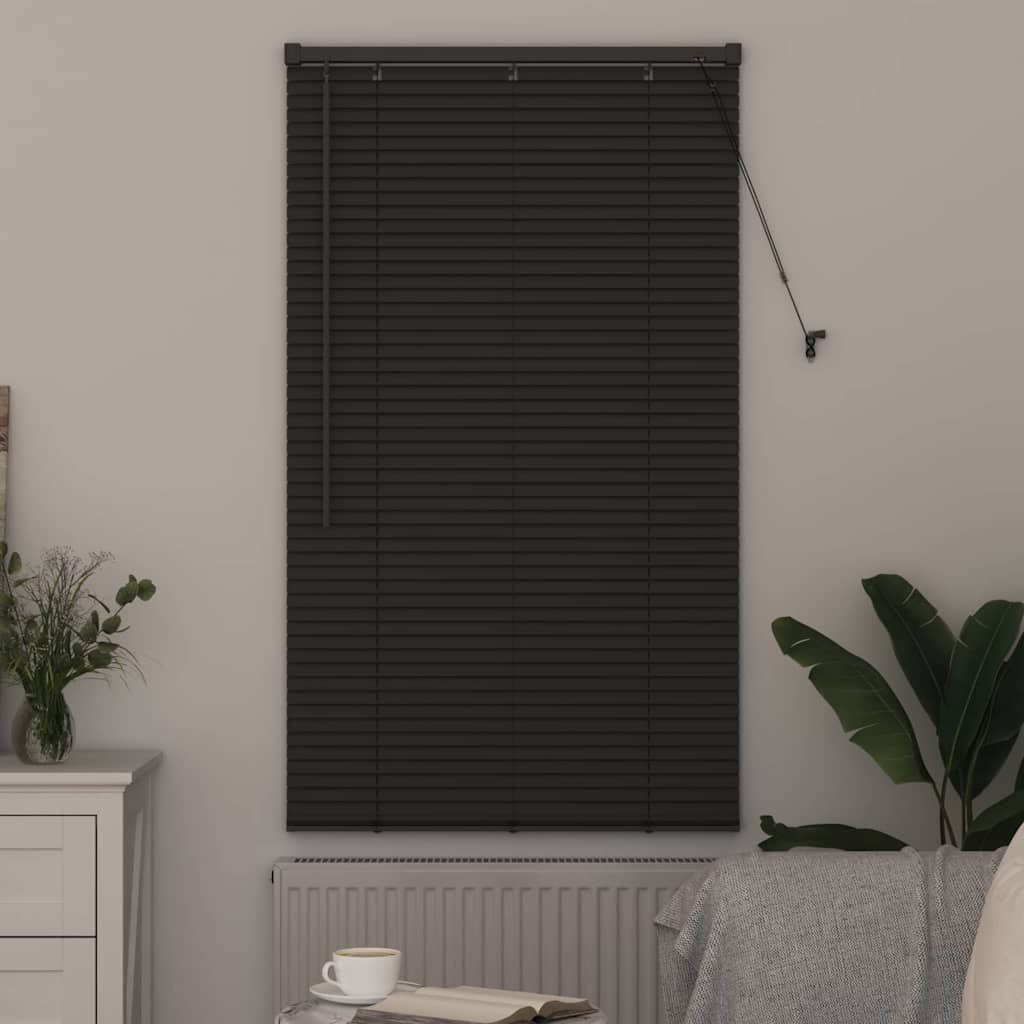 Window Blind with Curtains Manual Dark grey Aluminium