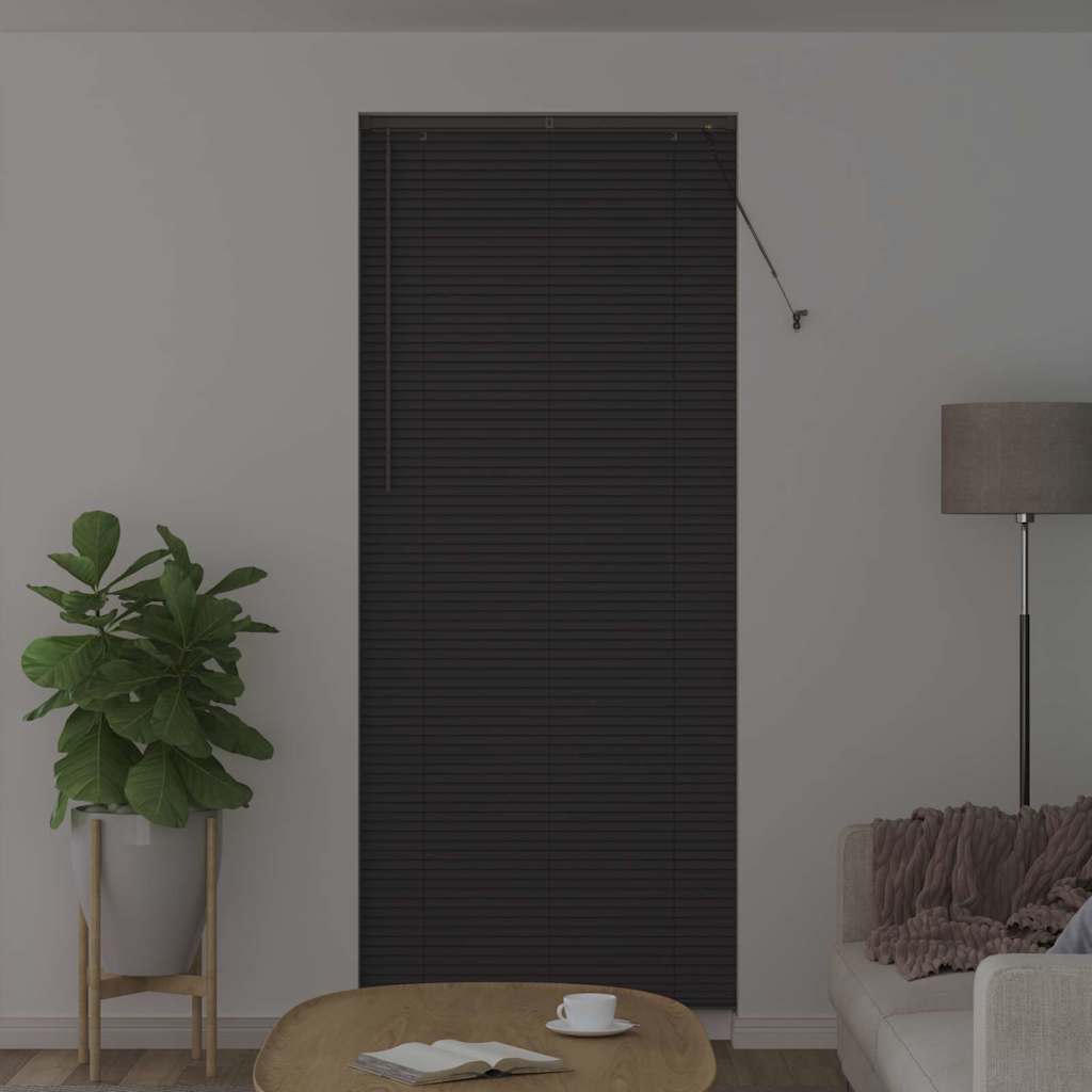 Window Blind with Curtains Manual Dark grey Aluminium