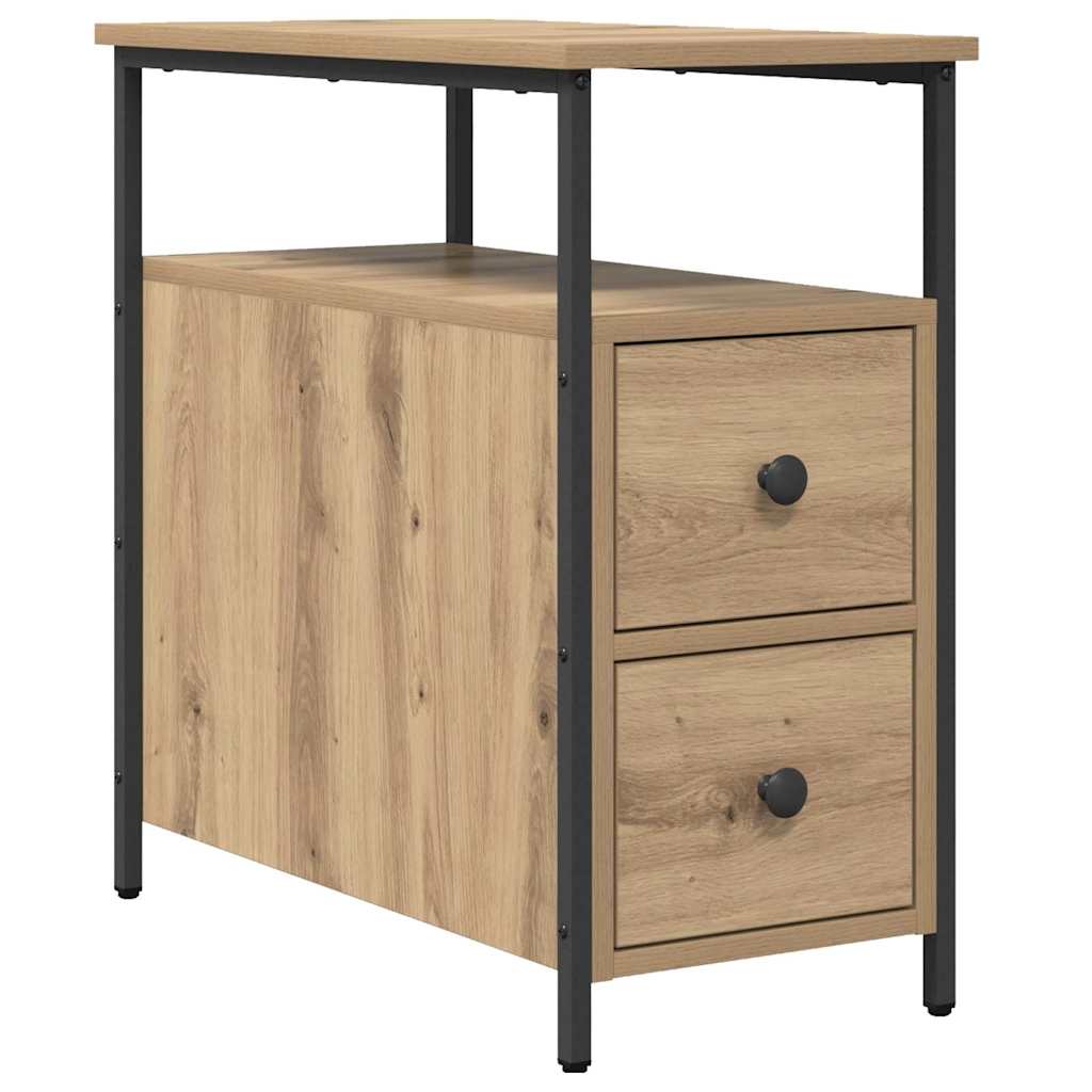 Bedside Cabinet Artisan oak 30 x 60 x 60 cm Engineered wood