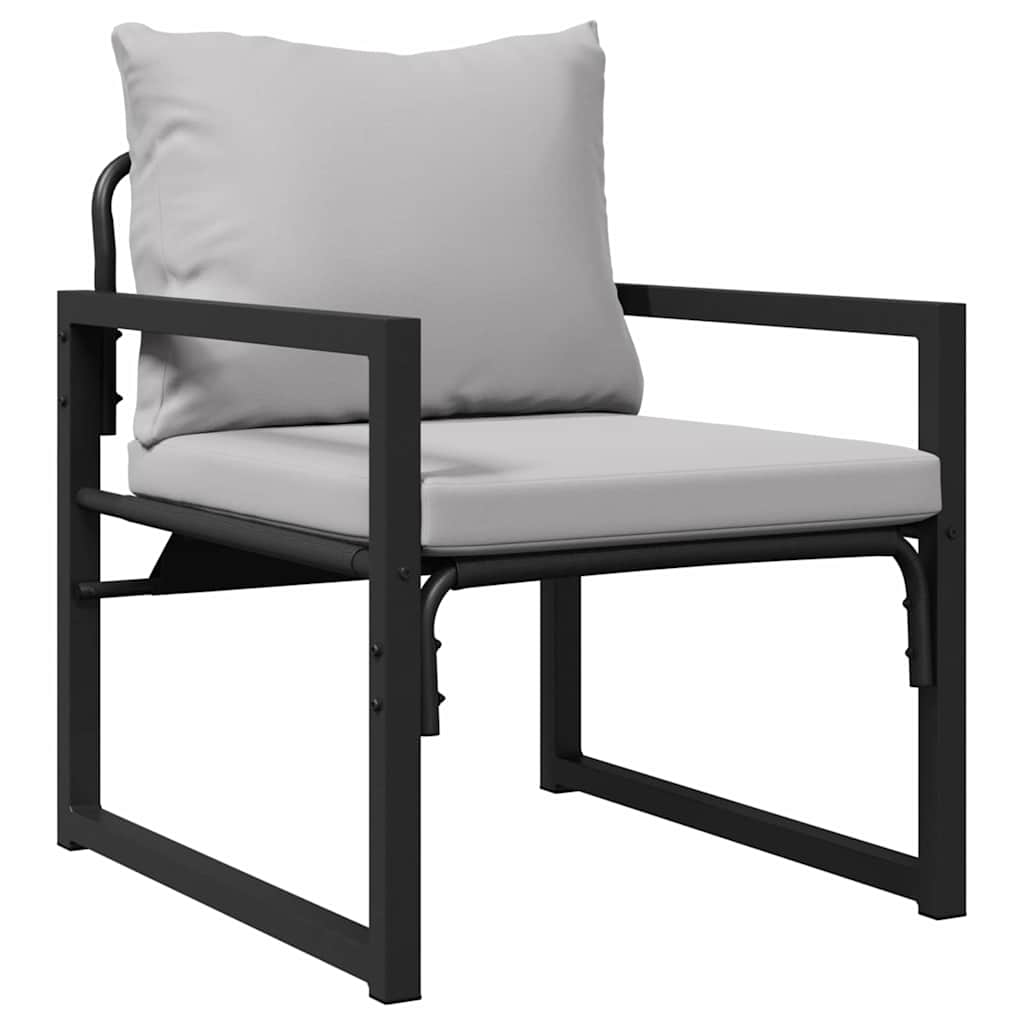 Garden Furniture Other 4 pcs Black 61 x 72.5 x 71 cm Steel