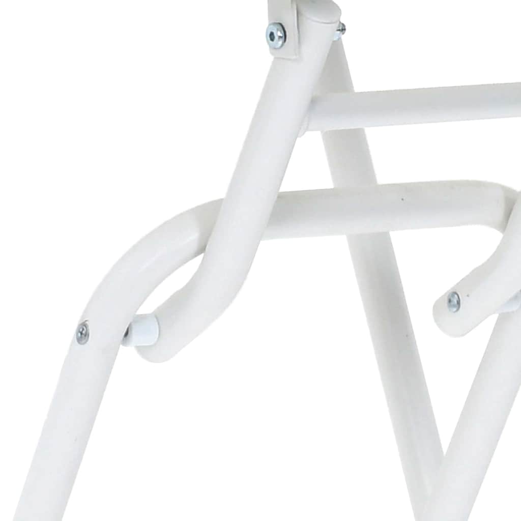 Garden Table Folding White 50 x 50 x 72 cm Steel