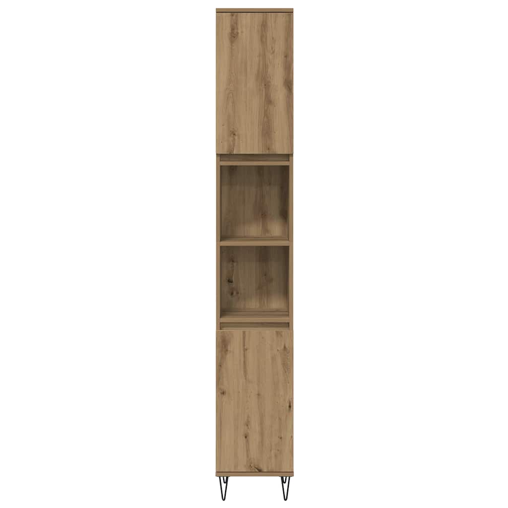 Bathroom Furniture Set 3 pcs Artisan Oak 30 x 30 x 180 cm