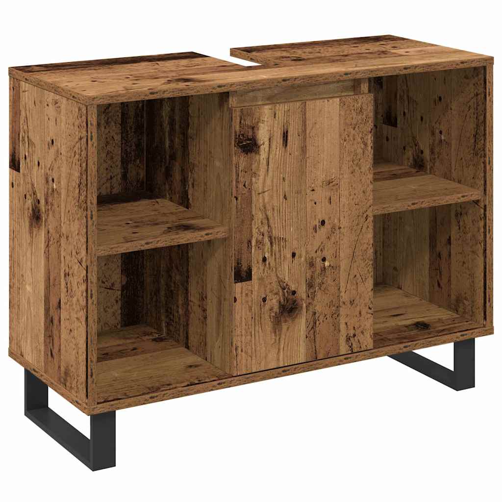 Bathroom Furniture Set with Door 3 pcs Brown 30 x 30 x 180 cm