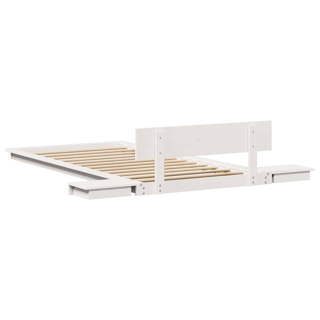 Bed Frame White 90 x 190 cm Wood