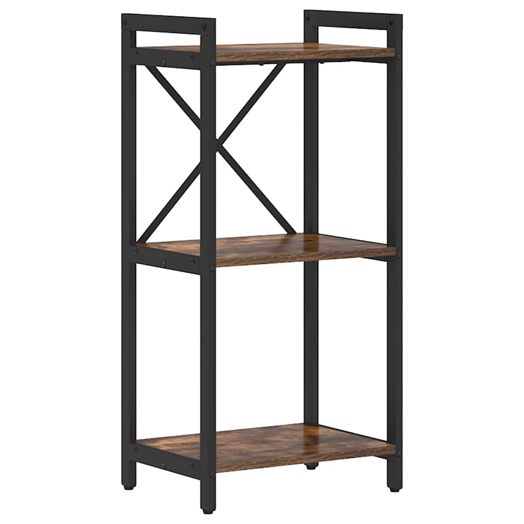 Bookcase Smoked oak 40 x 30 x 83 cm Engineered wood