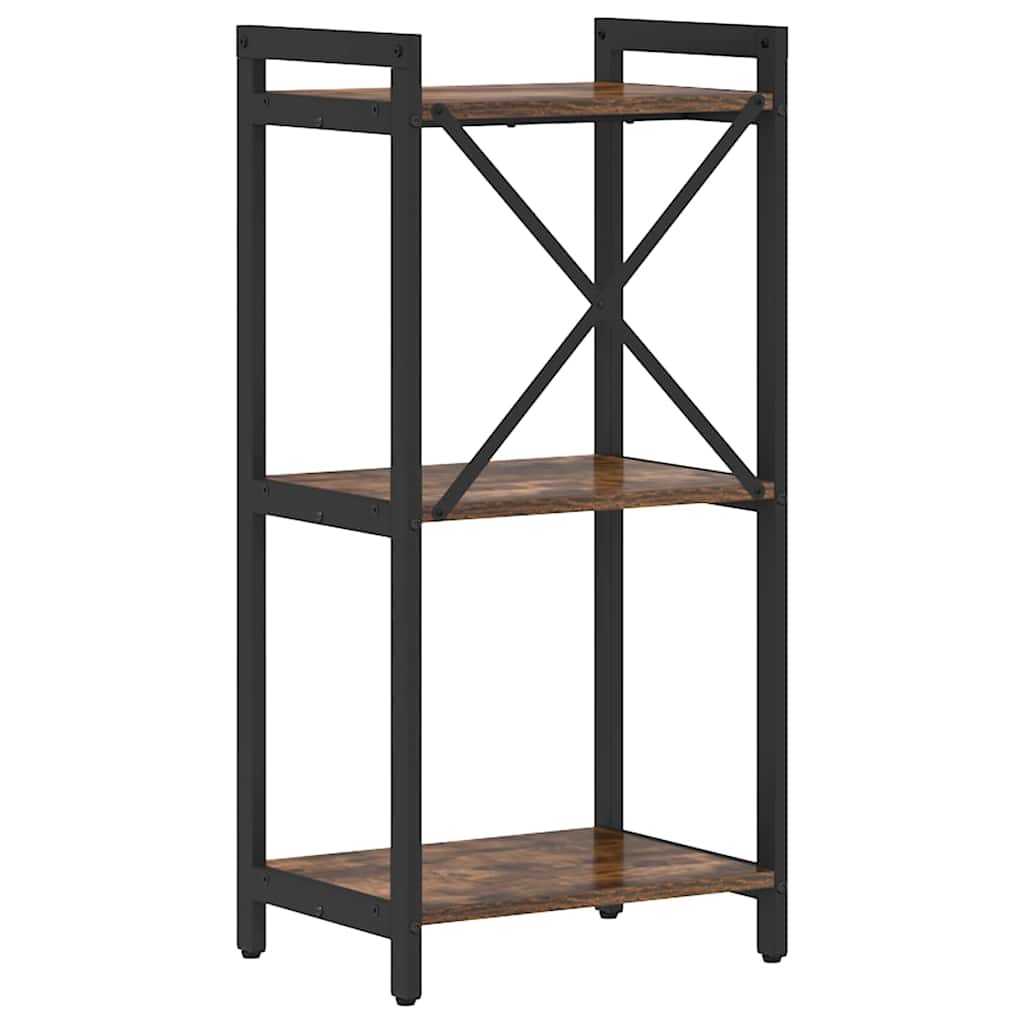 Bookcase Smoked oak 40 x 30 x 83 cm Engineered wood