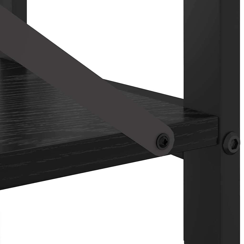 Bookcase Black oak 40 x 30 x 48.5 cm Engineered wood