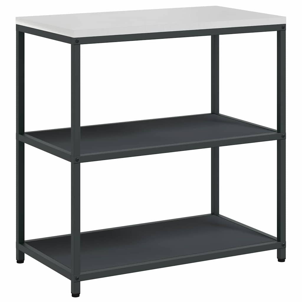 Kitchen Storage Shelf with Shelf with Storage Anthracite Steel