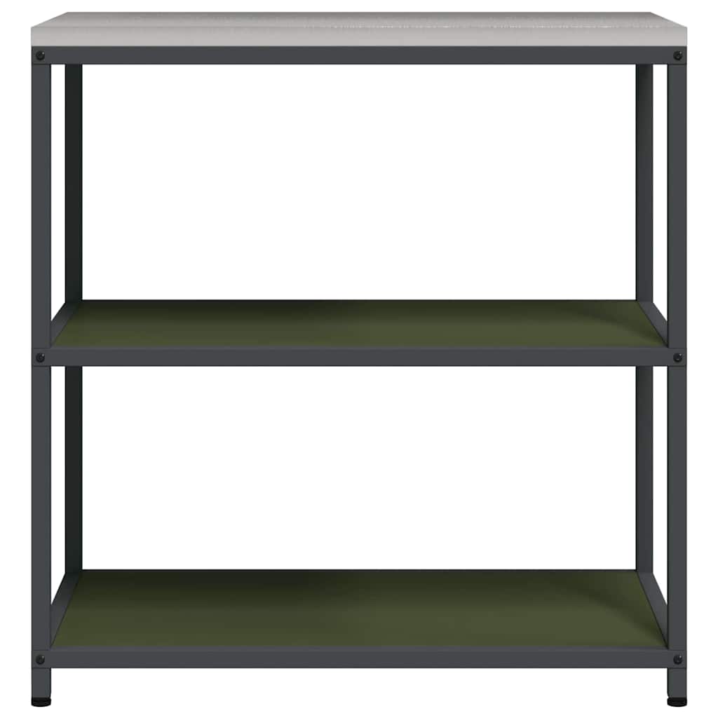 Kitchen Storage Shelf with Shelf with Storage Olive green Steel