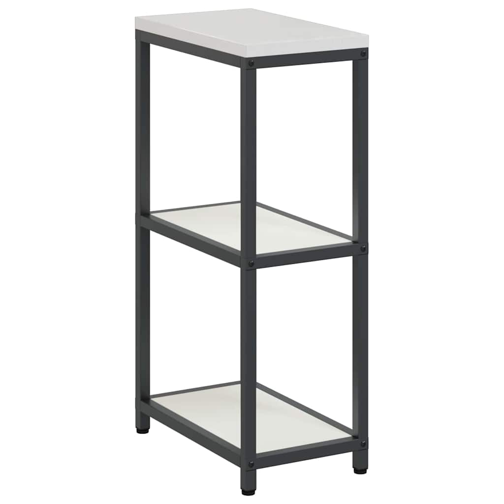 Kitchen Storage Shelf with Shelf with Storage White Steel