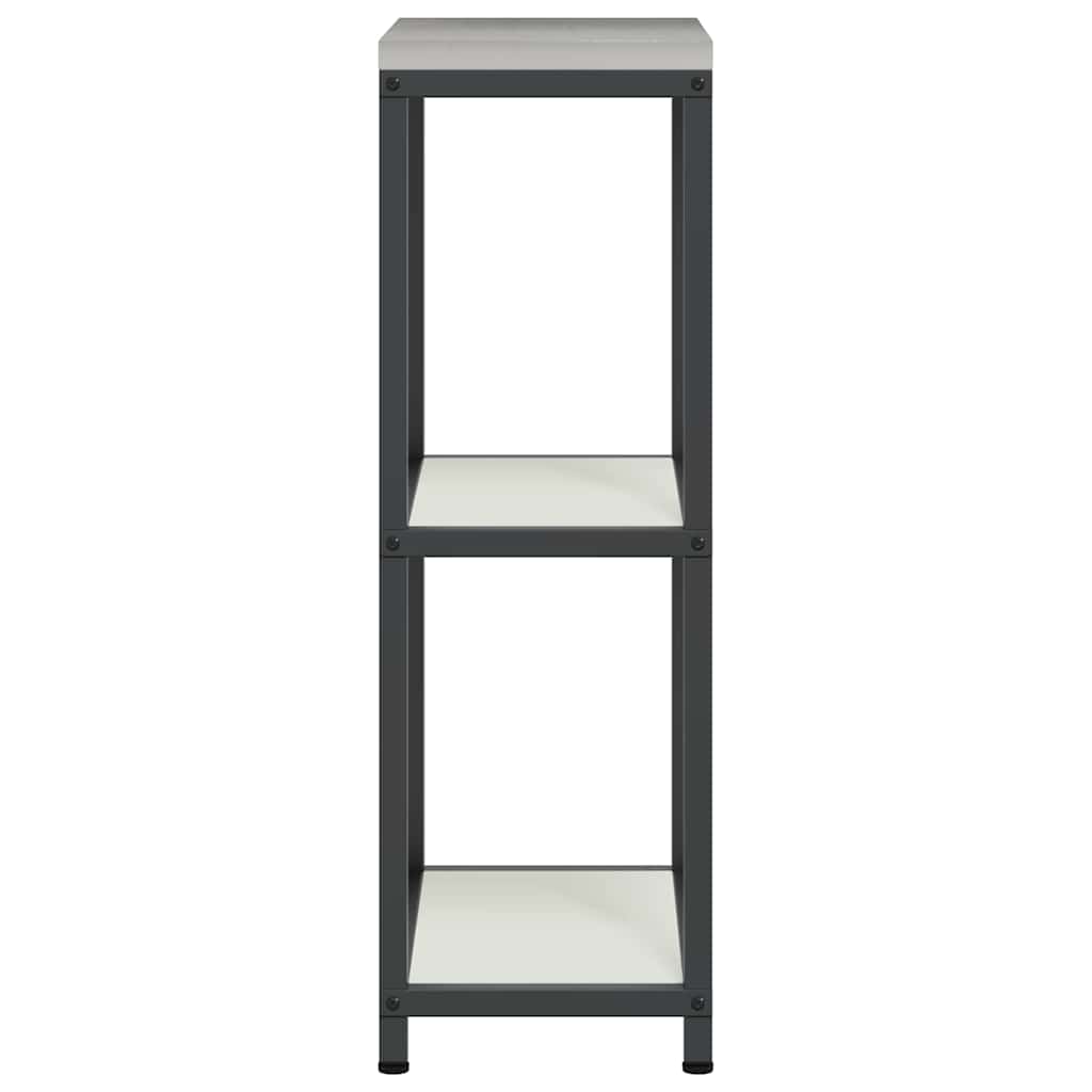 Kitchen Storage Shelf with Shelf with Storage White Steel