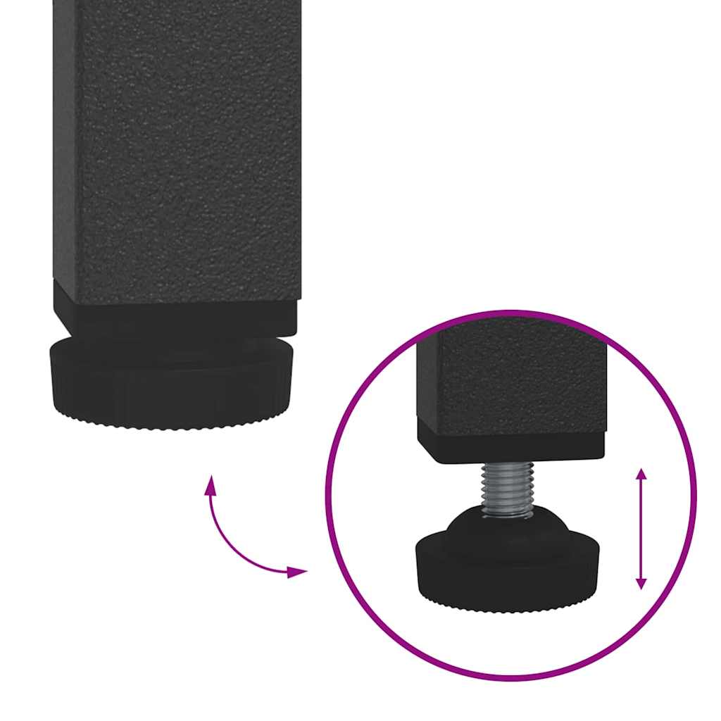 Kitchen Storage Shelf with Shelf with Storage Anthracite Steel