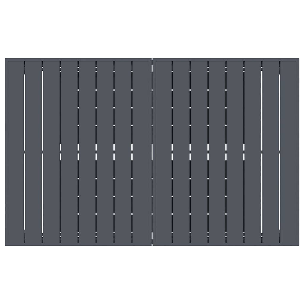 Extension Table 2 pcs Anthracite 210 x 90 x 73 cm Steel