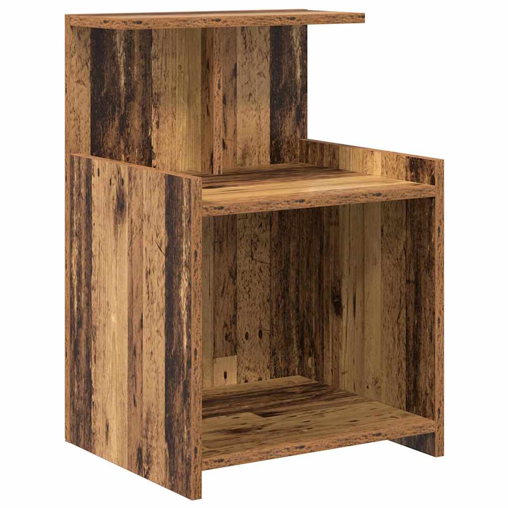 Bedside Cabinet 2 pcs Old wood 40 x 35 x 60 cm Engineered wood