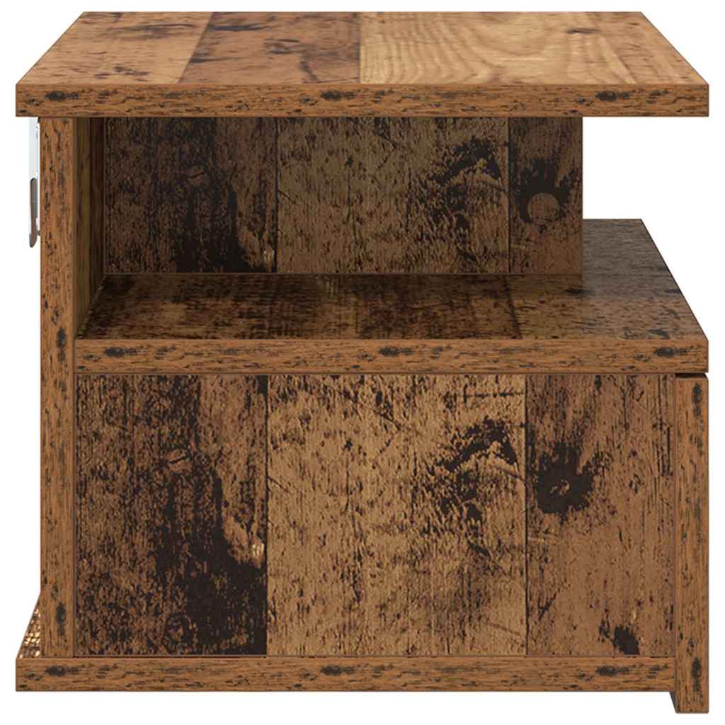 Floating Nightstand with Drawer 2 pcs Old wood 40 x 31 x 27 cm