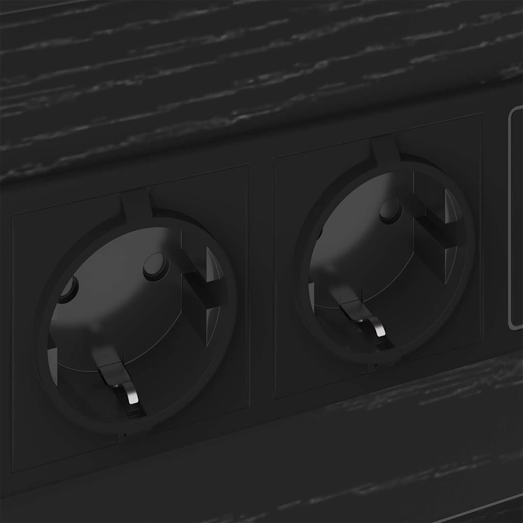 Bedside Cabinet 2 pcs Black oak 40 x 31 x 60 cm Engineered wood