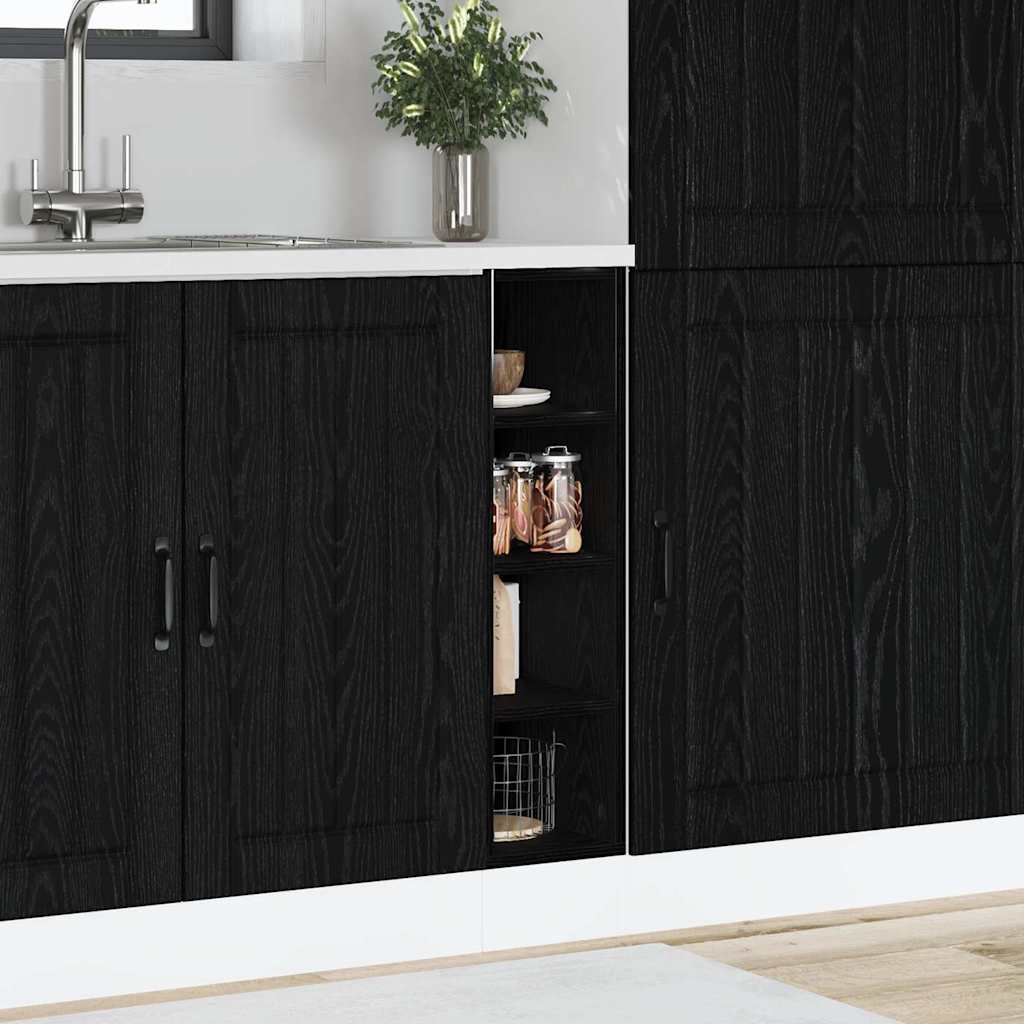 Kitchen Base Cabinet Riga Black oak 20 x 44.5 x 81.5 cm