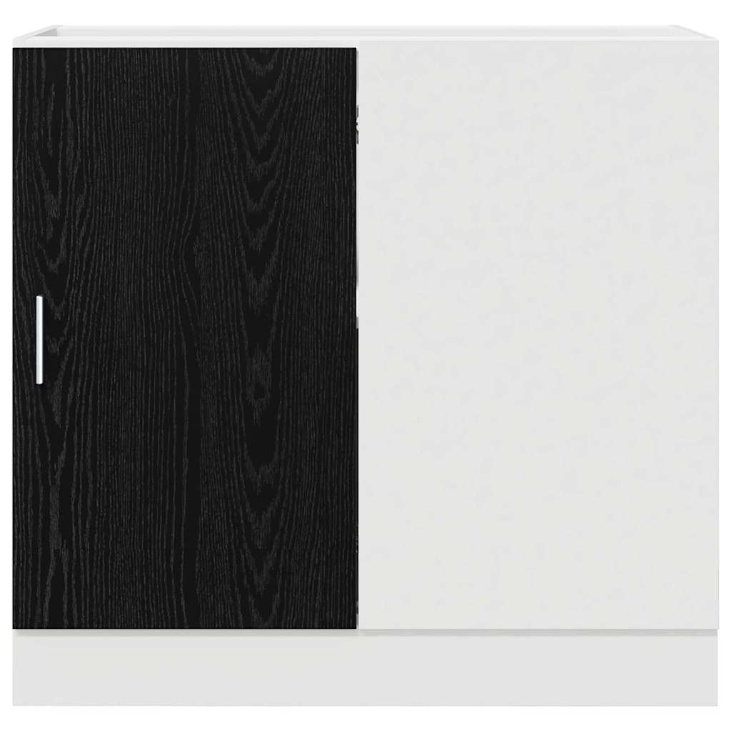 Kitchen Corner Base Cabinet Riga Black oak 86 x 46 x 81.5 cm