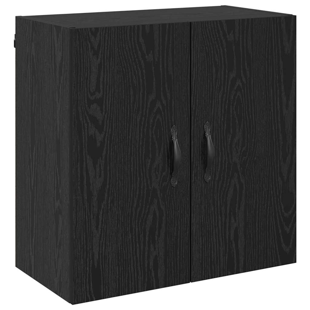 Wall Cabinet Black oak 60 x 31 x 60 cm Engineered wood