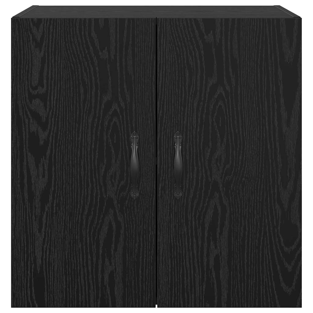 Wall Cabinet Black oak 60 x 31 x 60 cm Engineered wood