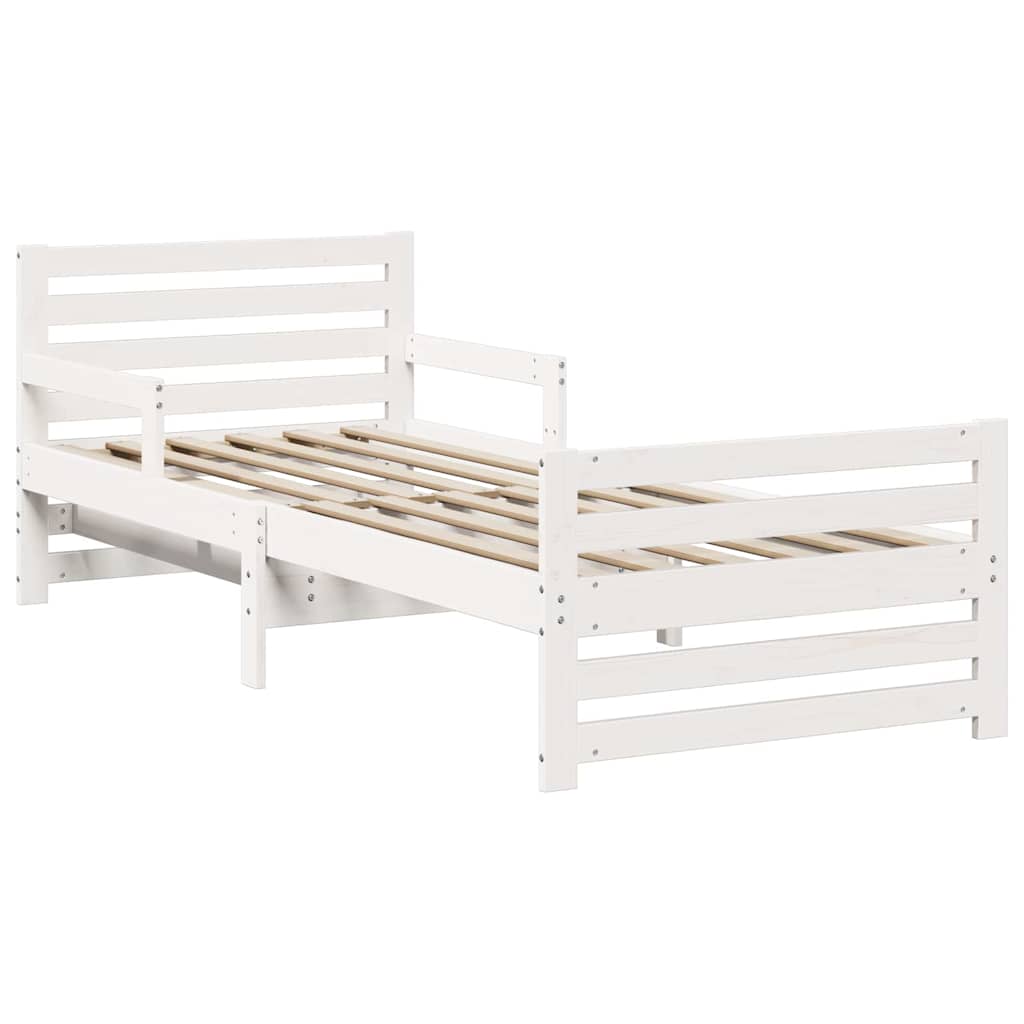 Extendable Bed Frame for Kids Other White 80 x 130 / 165 / 200 cm