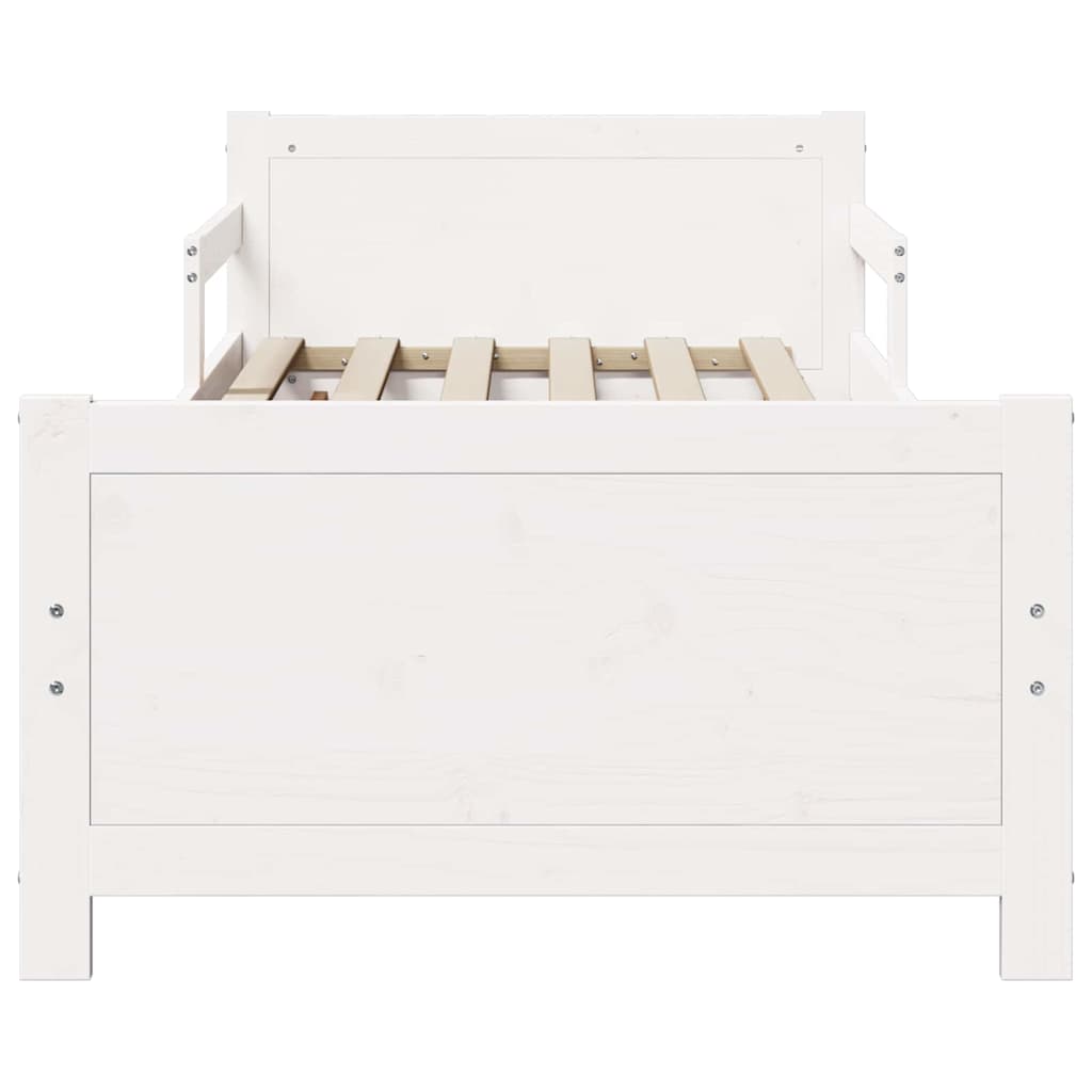 Extendable Bed Frame for Kids Other White 80 x 130 / 165 / 200 cm