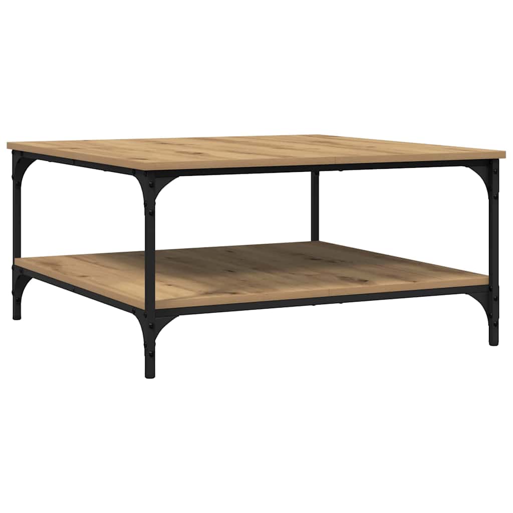 Coffee Table Artisan oak 80 x 80 x 40 cm Engineered Wood