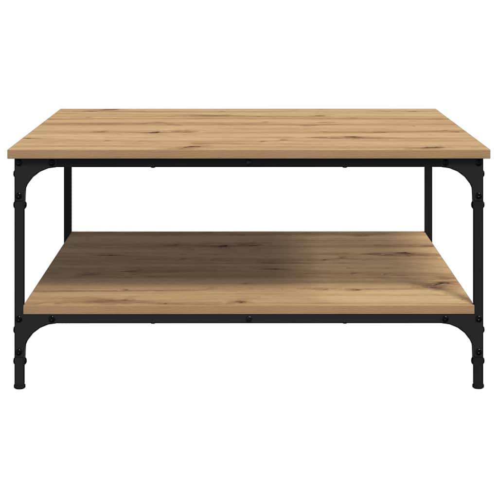 Coffee Table Artisan oak 80 x 80 x 40 cm Engineered Wood