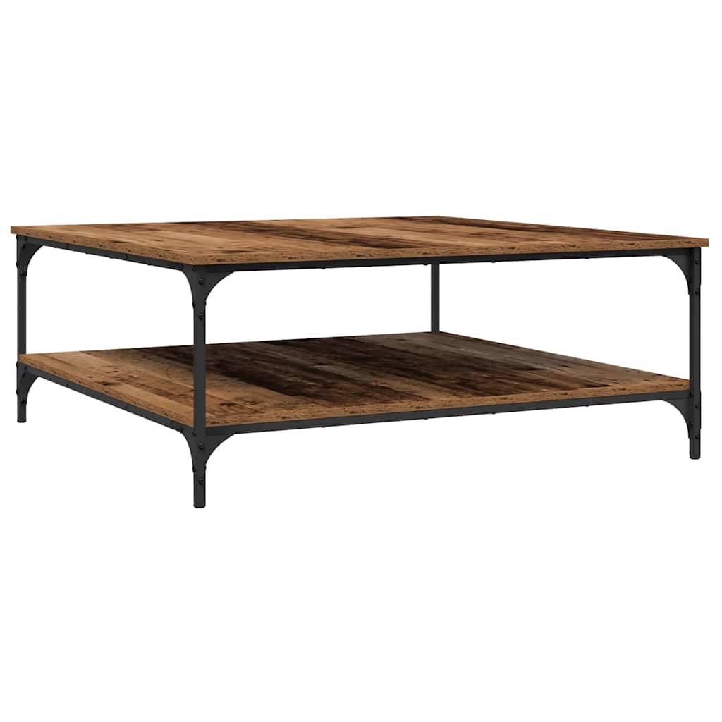 Coffee Table Old wood 100 x 100 x 40 cm Engineered Wood