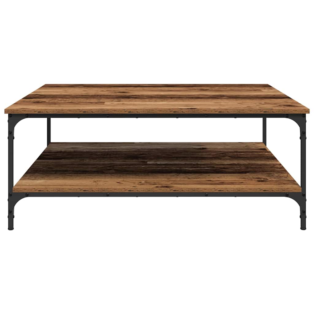 Coffee Table Old wood 100 x 100 x 40 cm Engineered Wood