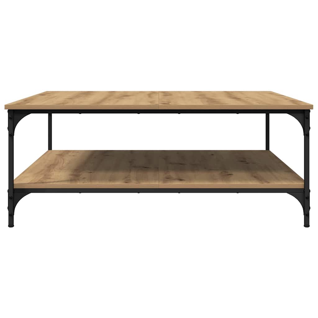 Coffee Table Artisan oak 100 x 100 x 40 cm Engineered Wood