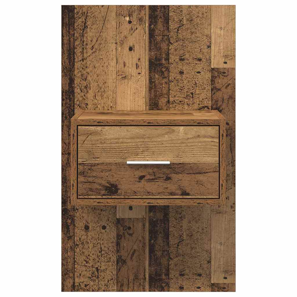 Bed Cabinet 2 pcs Old wood 48.5 x 32.5 x 80 cm Engineered wood